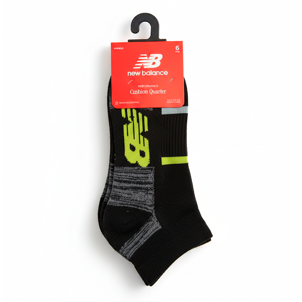 New Balance Women's Cushion Quarter Pack x 6 - FSA023