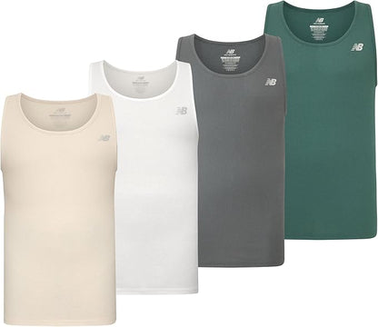 New Balance Everyday Cotton Rib Tank Top 4-Pack -  NB3028-4