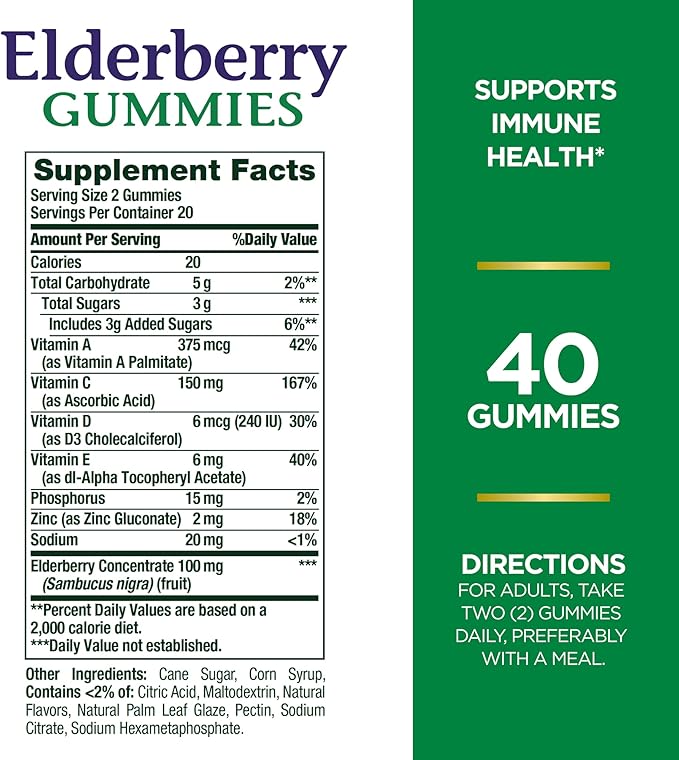 Nature’s Bounty Elderberry Gummies