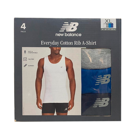New Balance Everyday Cotton Rib Tank Top 4-Pack -  NB3028-4