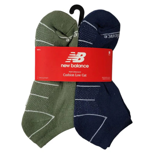 New Balance Performance Cushion Quarter Men´s Arch Suport - Pack x 8 - FSA017