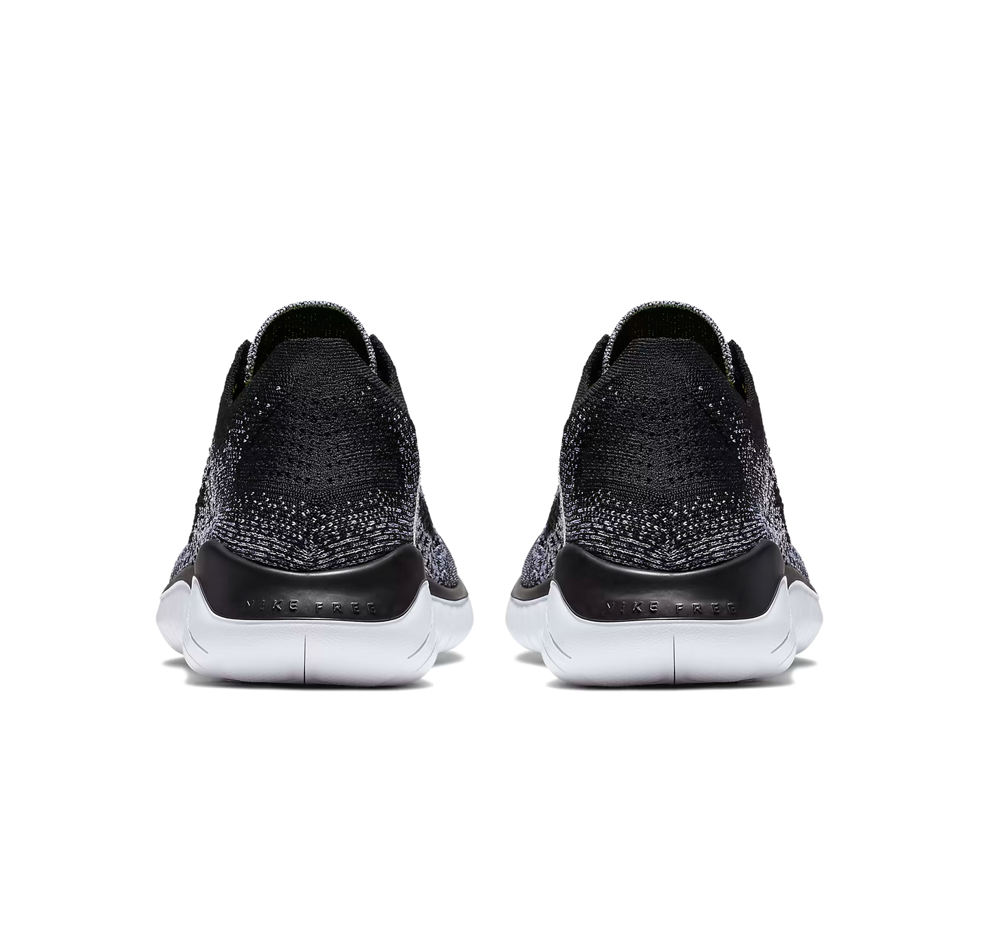 Nike free RN Flyknit grises con negro y blanco  - 942838-101