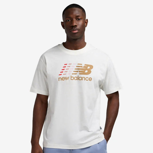 New Balance Center Multi Color Logo T-Shirt - MT51986