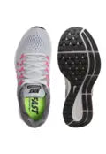 Nike Zoom Pegasus 33 grises con detalles fucsia y naranja - 831356-006