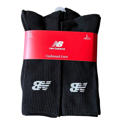 New Balance Active Cushioned Crew Size L Pack x 8  -  FSA032
