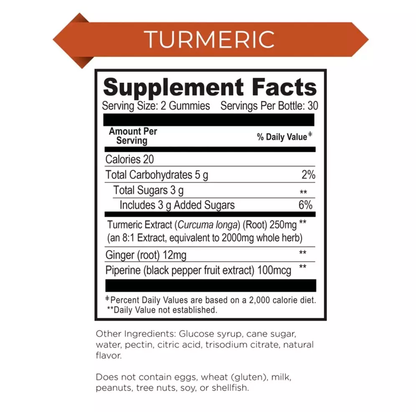 KelZ Turmeric with Ginger & Piperine Gummies