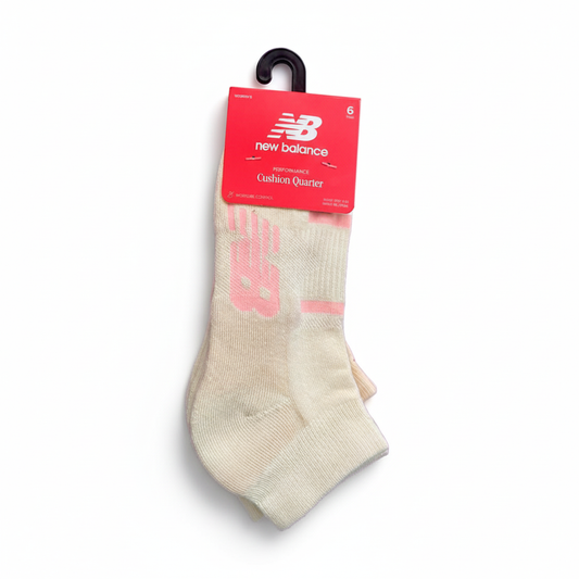 New Balance Women’s Performance Cushion Quarter Socks – Pack x6